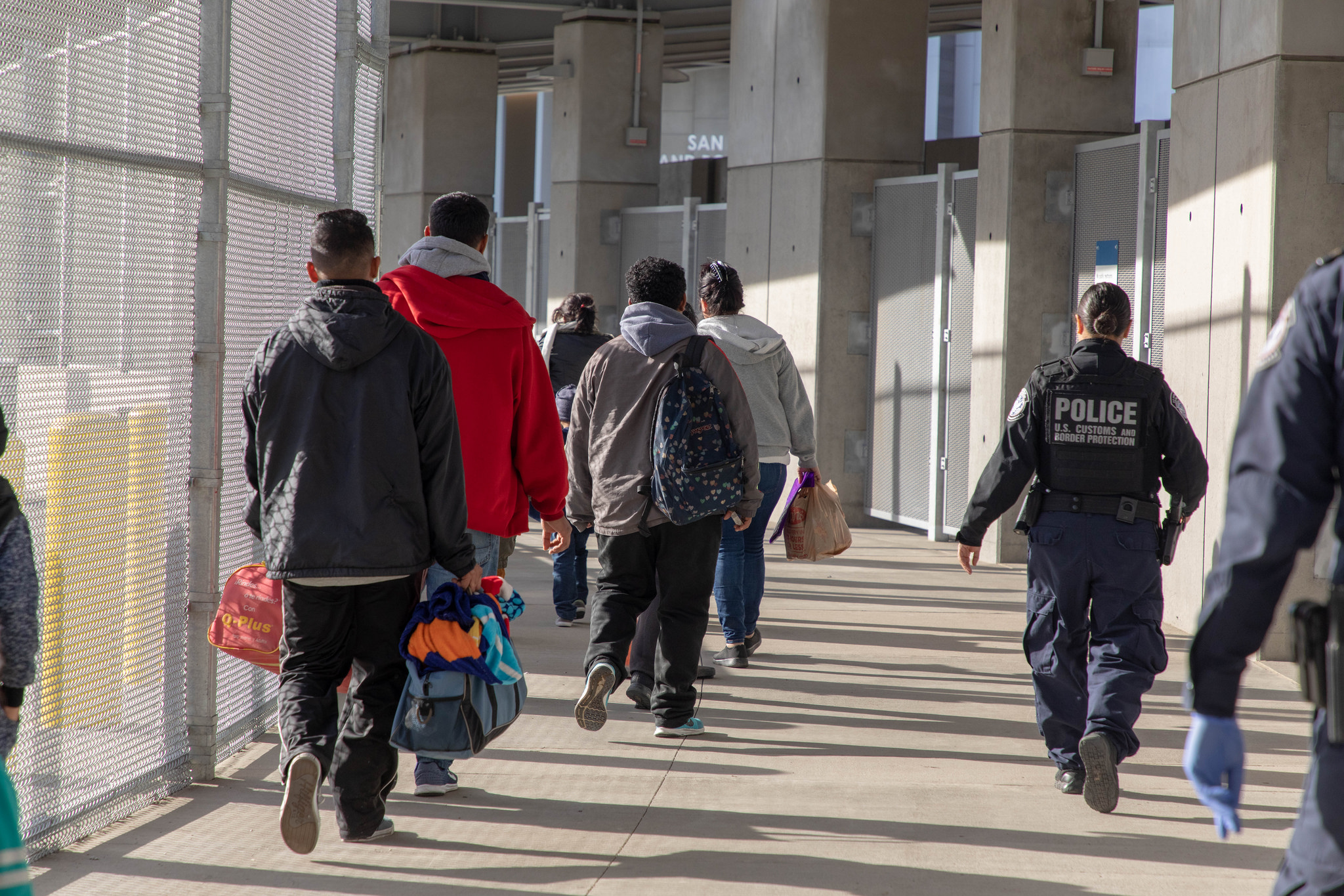 Migrant processing at San Ysidro port of entry