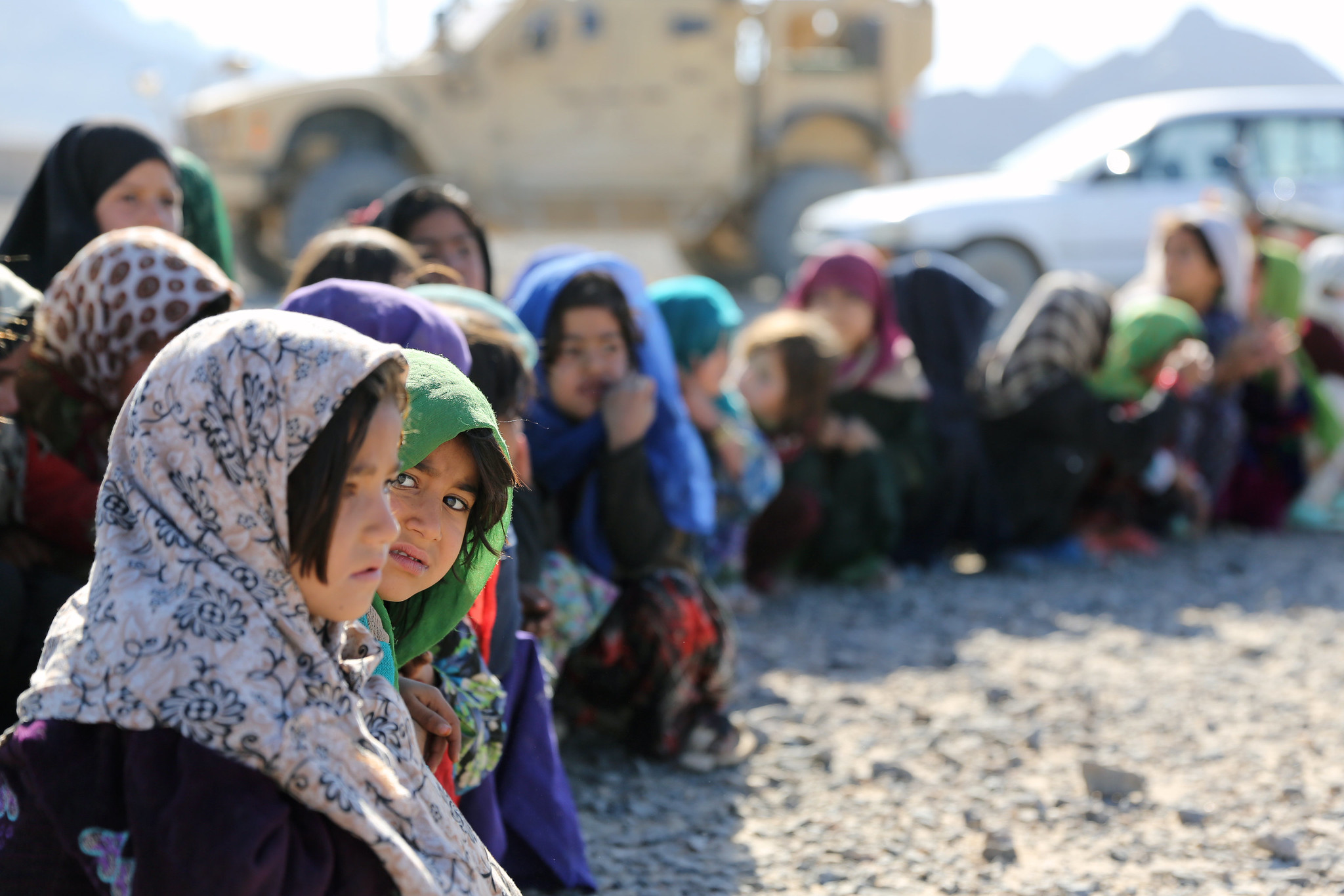 Image of young Afghan girls.