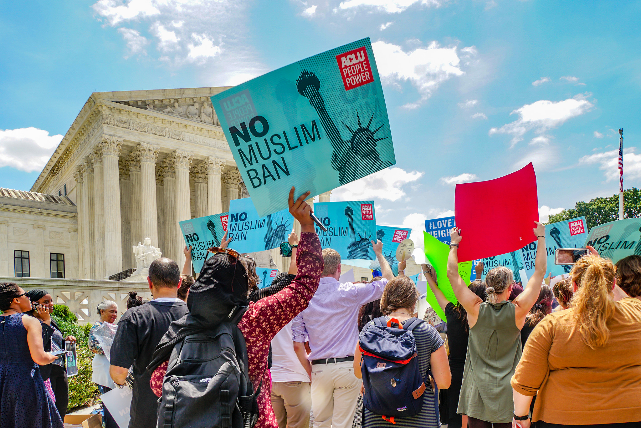 Travel ban protest at the Supreme Court