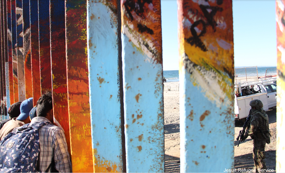 Border fence separating Tijuana, Mexico from San Diego, USA