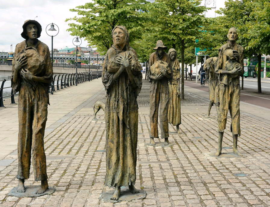 Famine Memorial in Dublin
