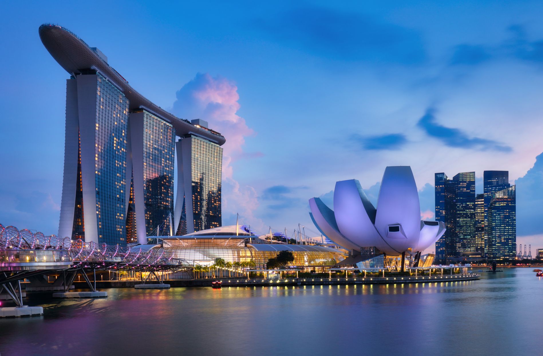 The skyline of Singapore