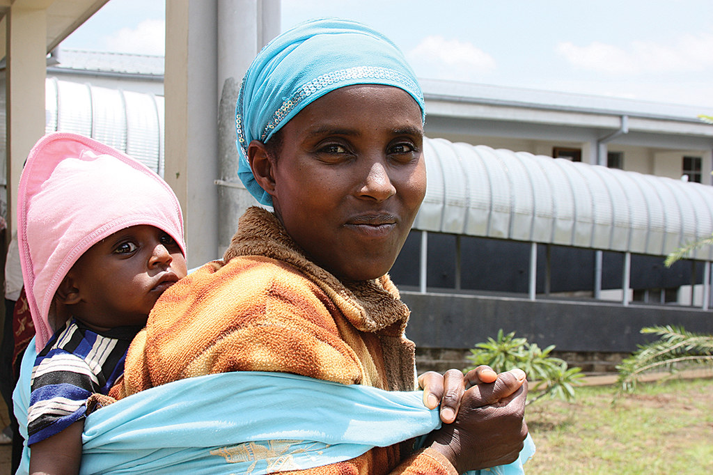 A woman and her child in southern Ethiopia.