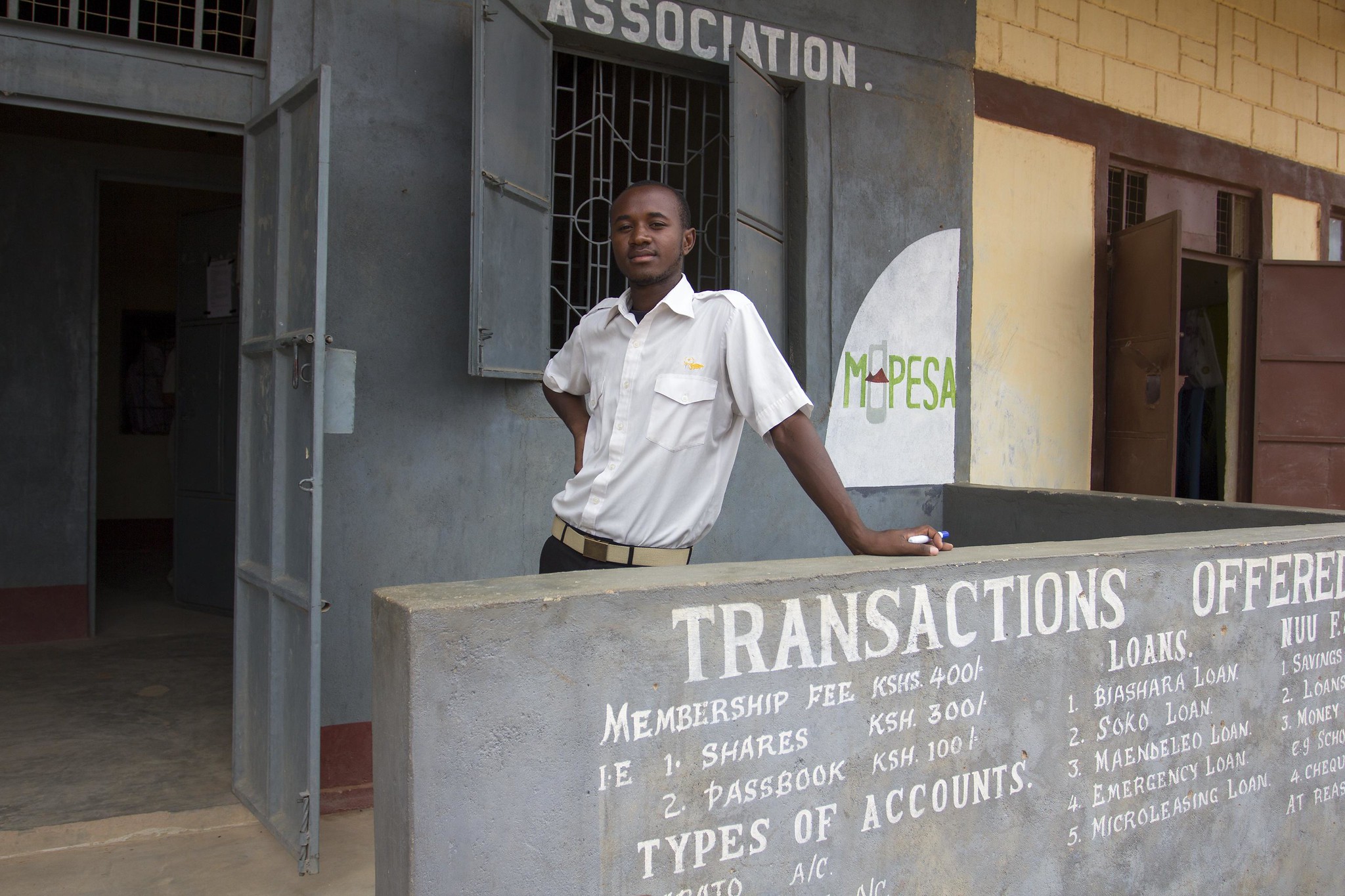 A loan officer in Kenya.