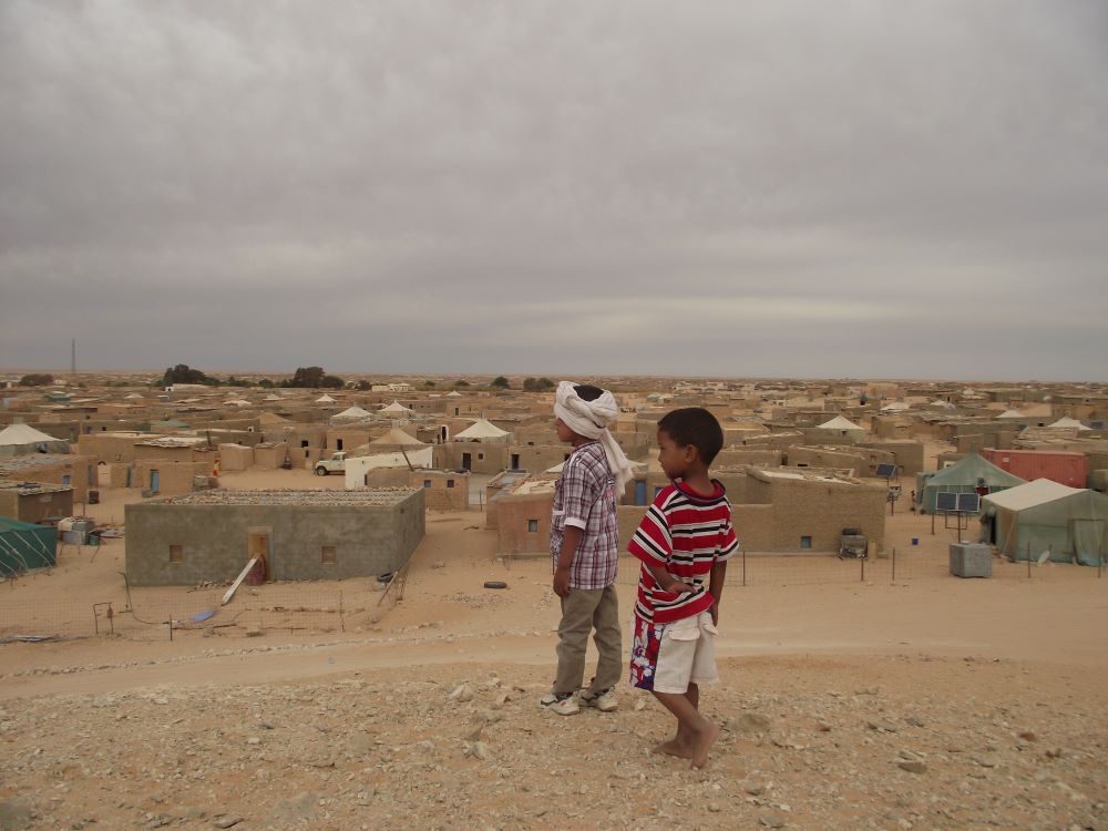 Sahrawi children in the Smara Refugee Camp, in Algeria.