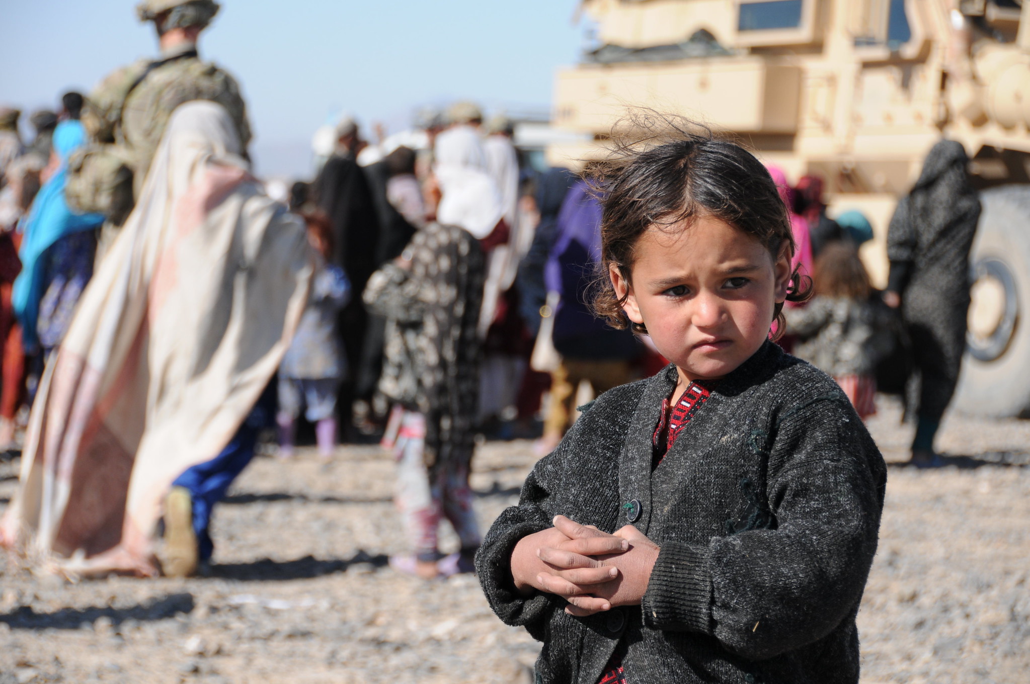 A girl in Farah province, Afghanistan.