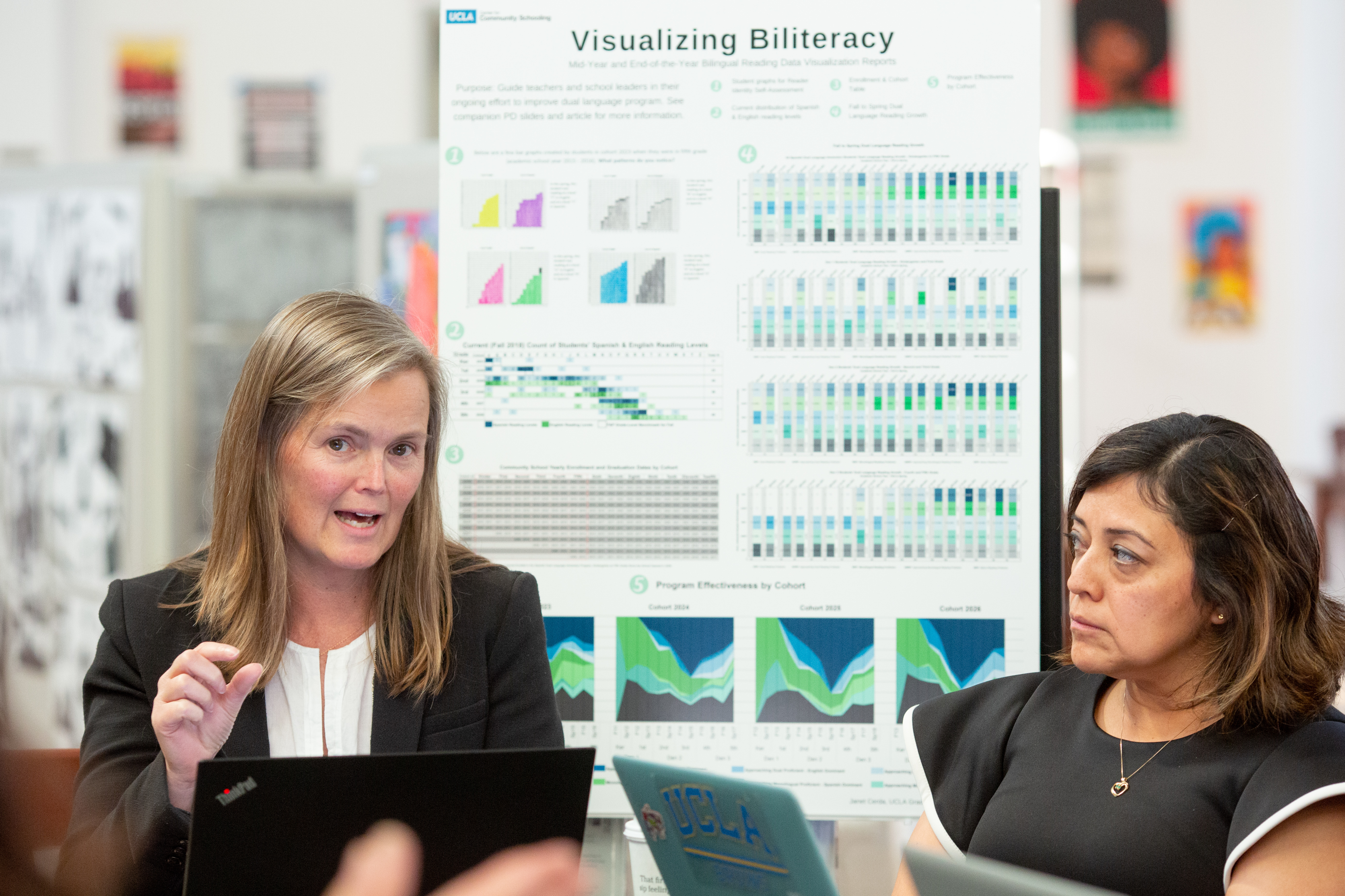 Two U.S. educators discuss dual-language instruction.