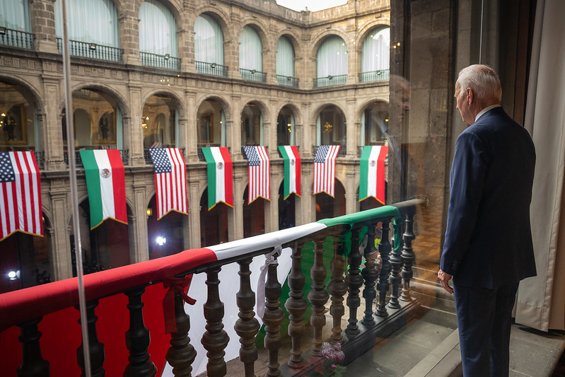 President Joe Biden in Mexico City. 