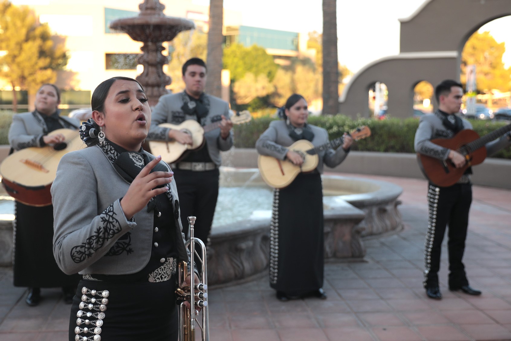 A mariachi band performing in Scottsdale, Arizona.