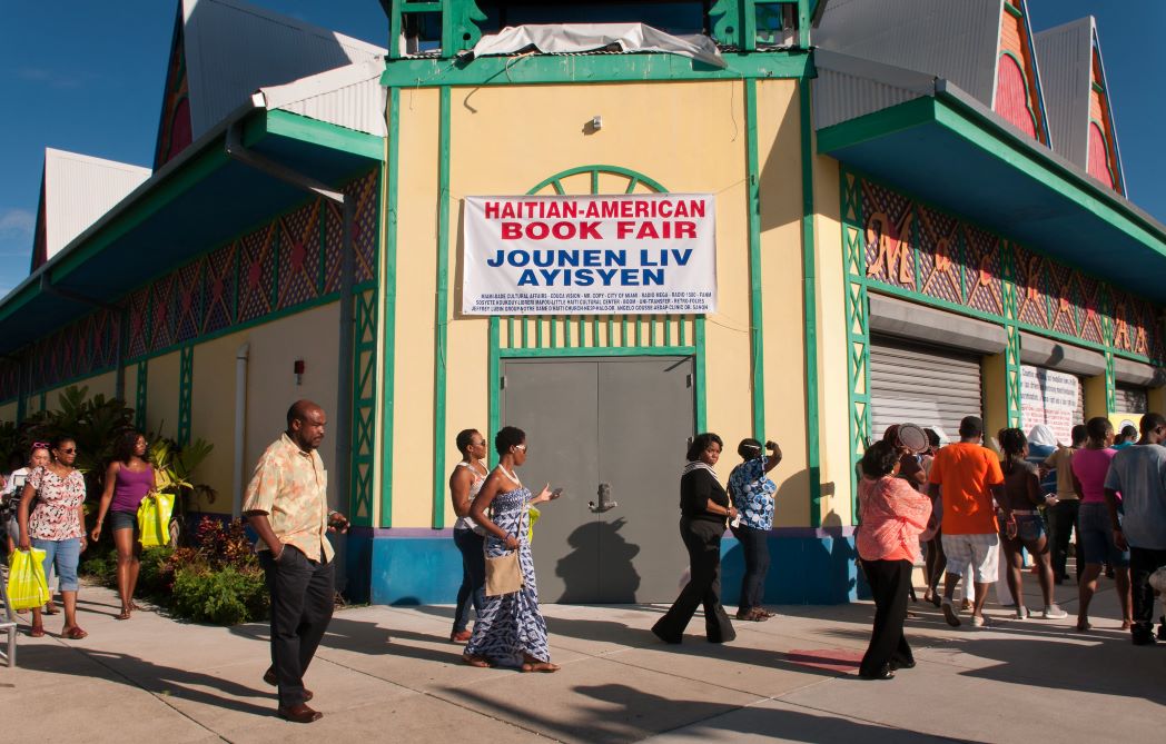 A Haitian-American book fair in Miami's Little Haiti neighborhood