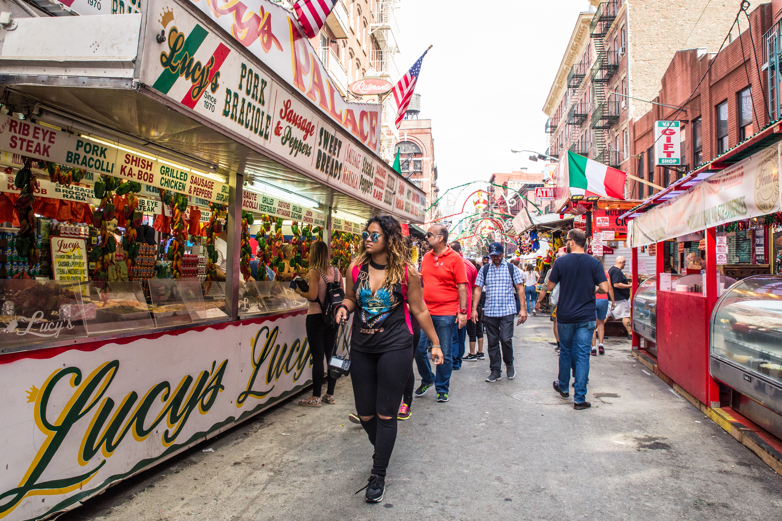 A celebration for the Feast of San Gennaro in New York's Little Italy